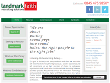 Tablet Screenshot of landmarkfaith.co.uk